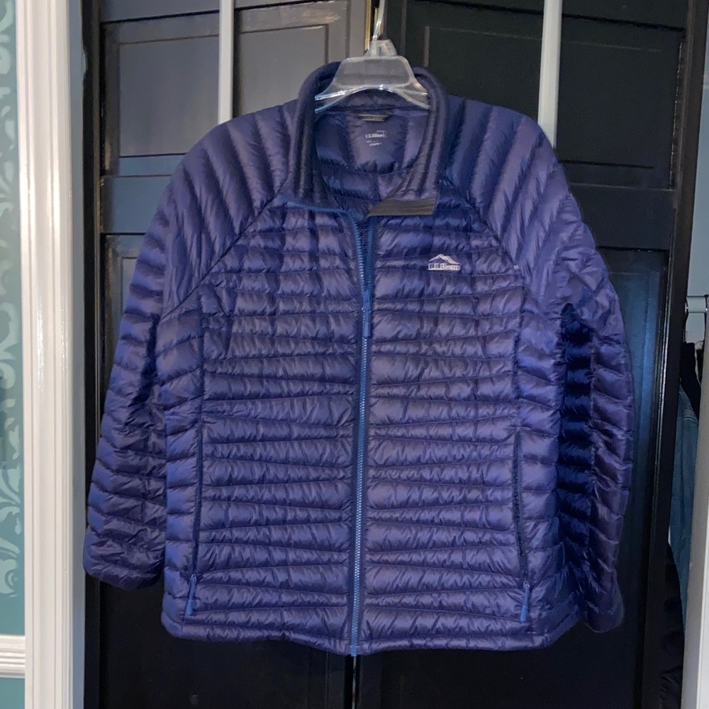 LL Bean Blue Puffer Jacket